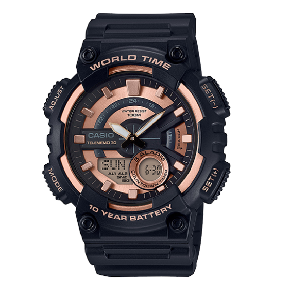 ساعت مچی مردانه کاسیو مدل CASIO AEQ-110W-1A3VDF